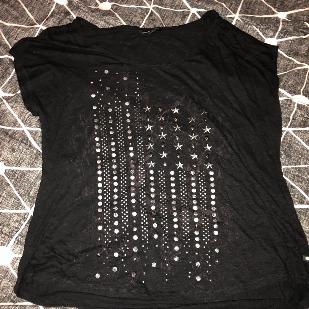 Rock & Republic Studded Flag Shirt